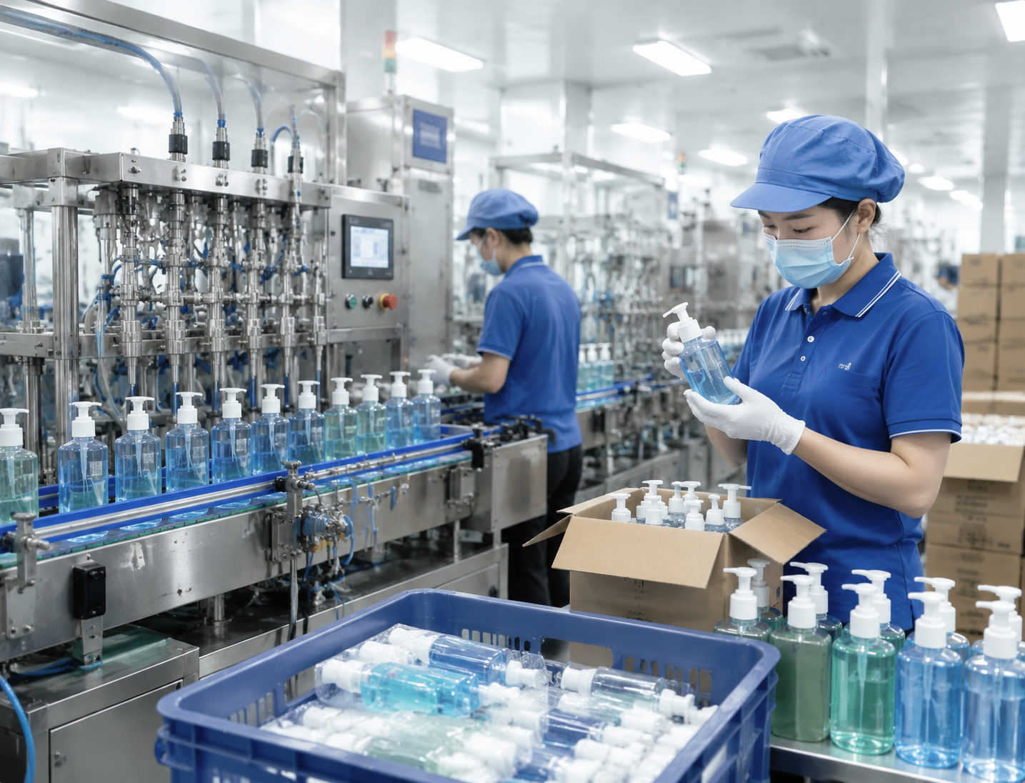 Household care products manufacturing production line in China