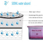 Moisture absorber box for closet and wardrobe