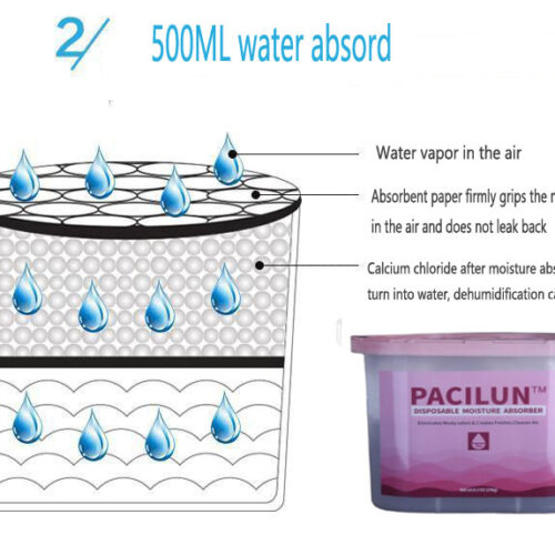 Moisture absorber box for closet and wardrobe