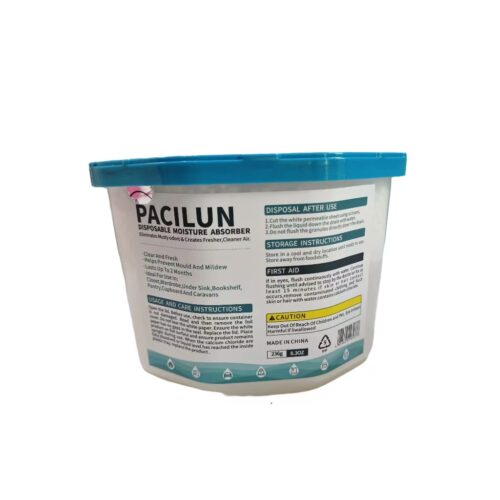 Moisture absorber box for closets, cabinets and storage spaces
